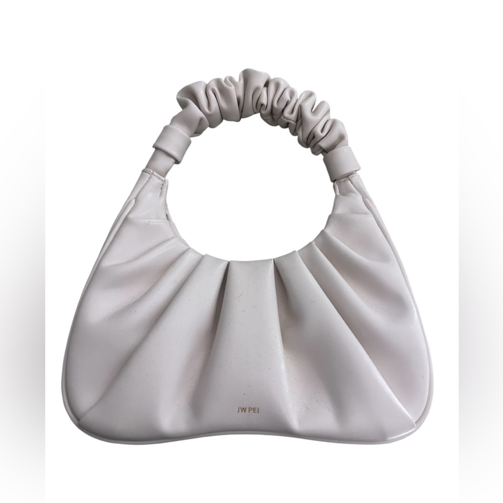 JW PEI Gabbi Ruched Hobo Handbag - Ivory - Picture 2 of 5